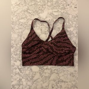 OFFLINE By Aerie Real Me Strappy Back Sports Bra in Animal Print